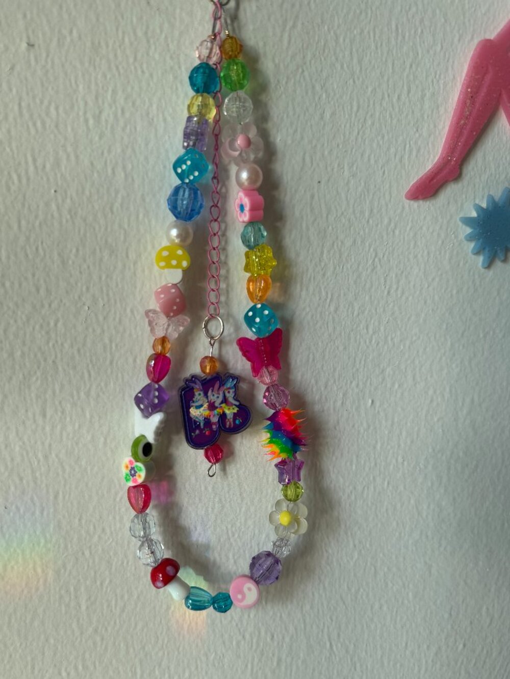 LISA FRANK BALLERINA BUNNIES BAG CHARM